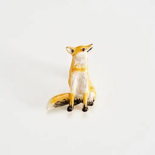 Broche Renard en Émail