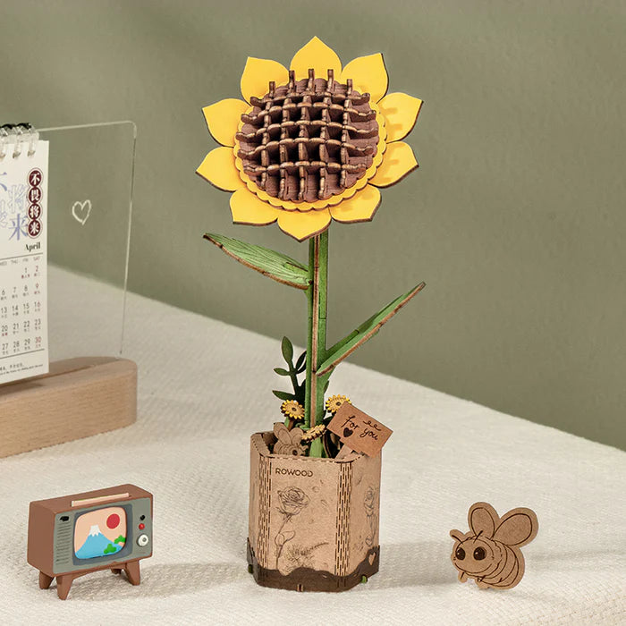 Maquette en Bois - Tournesols