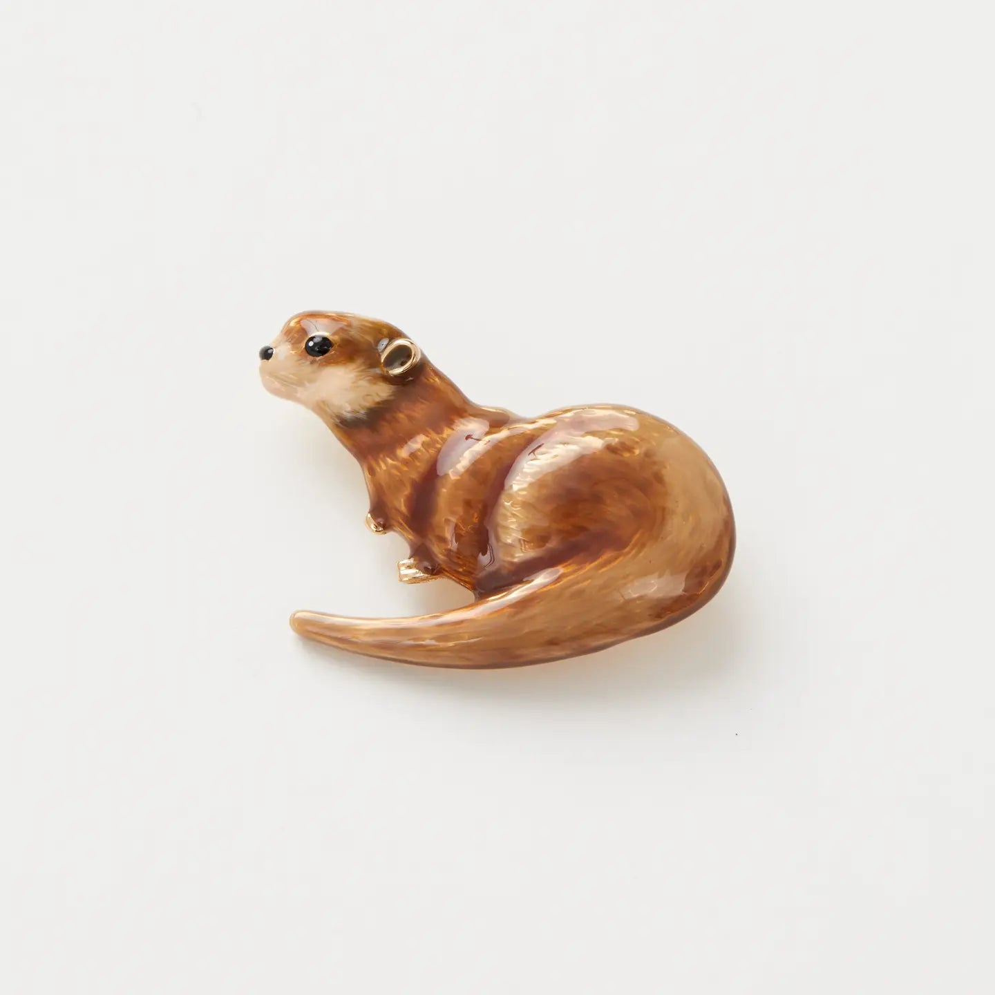 Broche Loutre en Émail