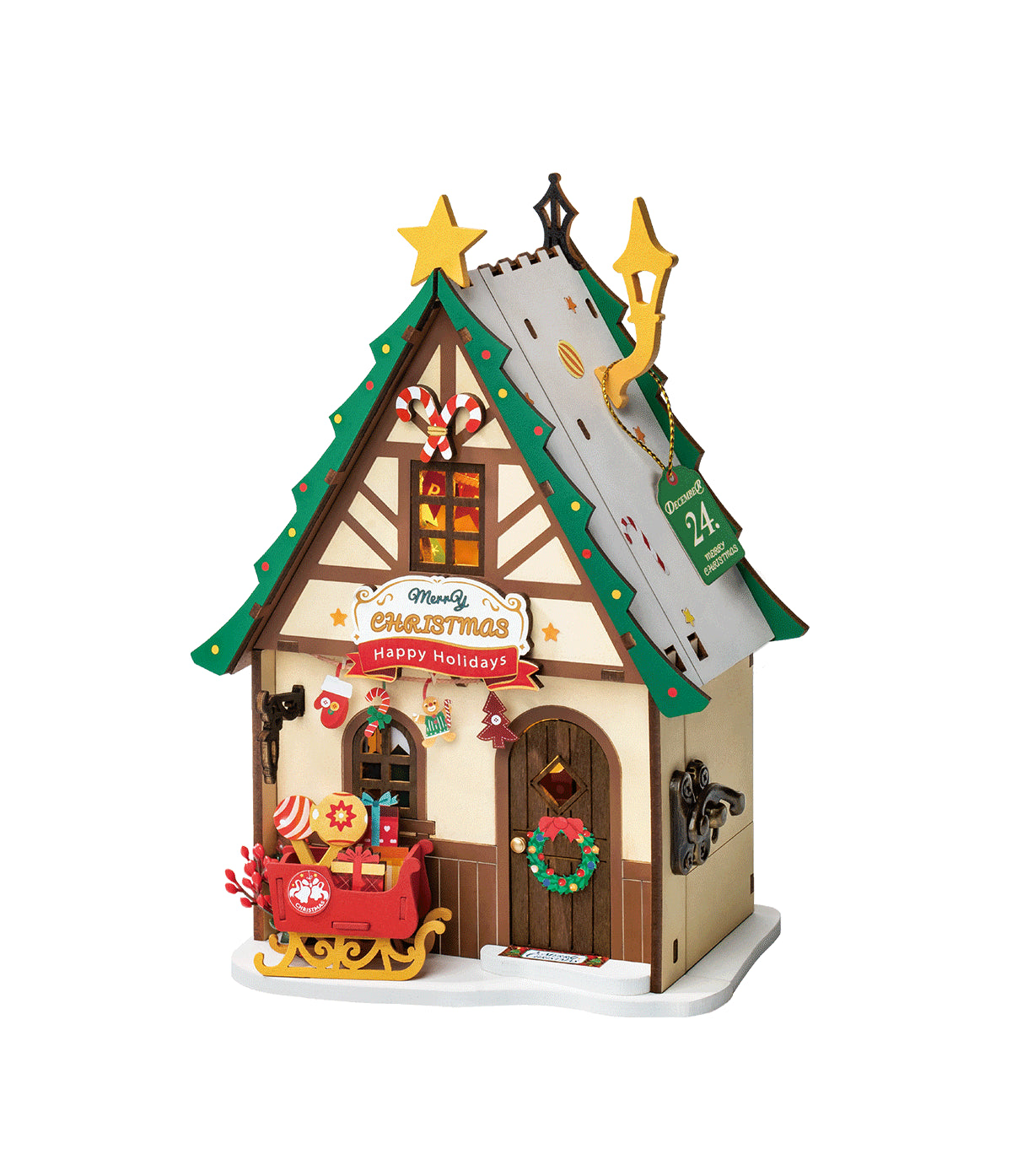 Monde Miniature - Maison de Noël Scintillante