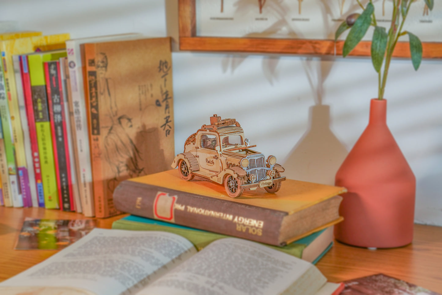 Maquette en Bois - Voiture Vintage