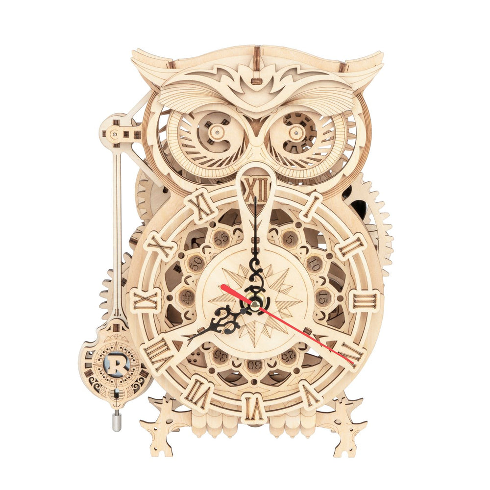 Maquette en Bois - Horloge Hibou