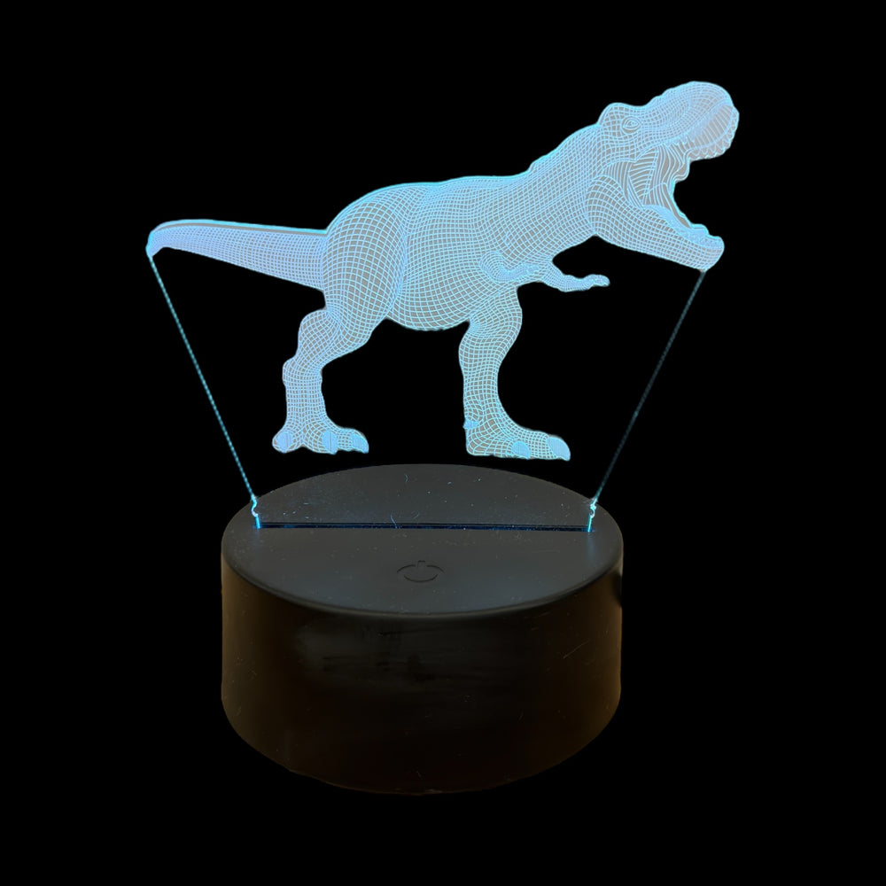 Lampe LED 3D - T-Rex Multicolore