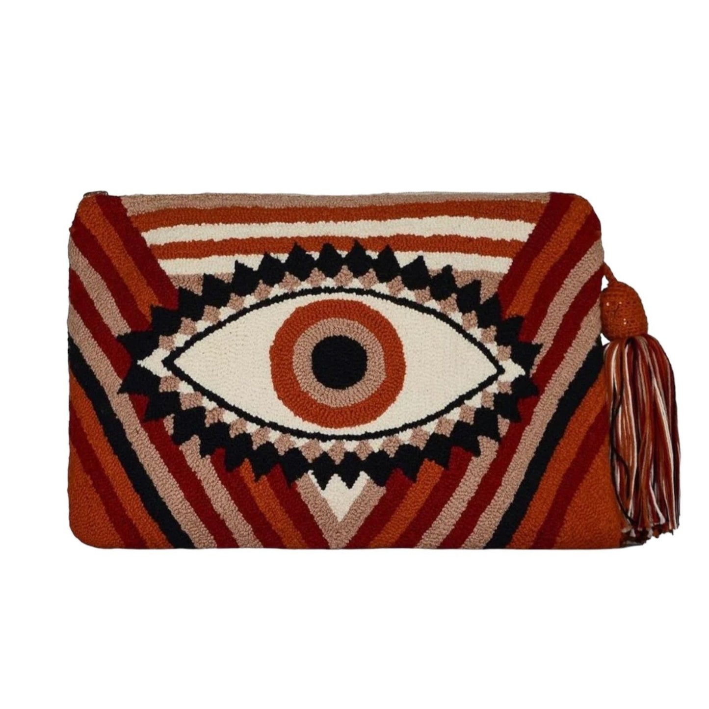 Clutch fait à la main Evil Eye rouge