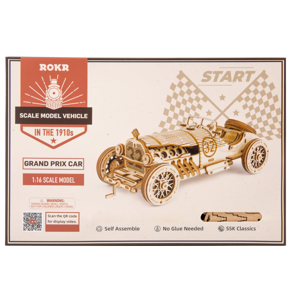 
                  
                    Maquette en Bois - Voiture Grand Prix Vintage
                  
                