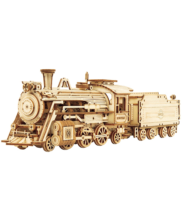 Maquette en Bois - Train Vapeur Express