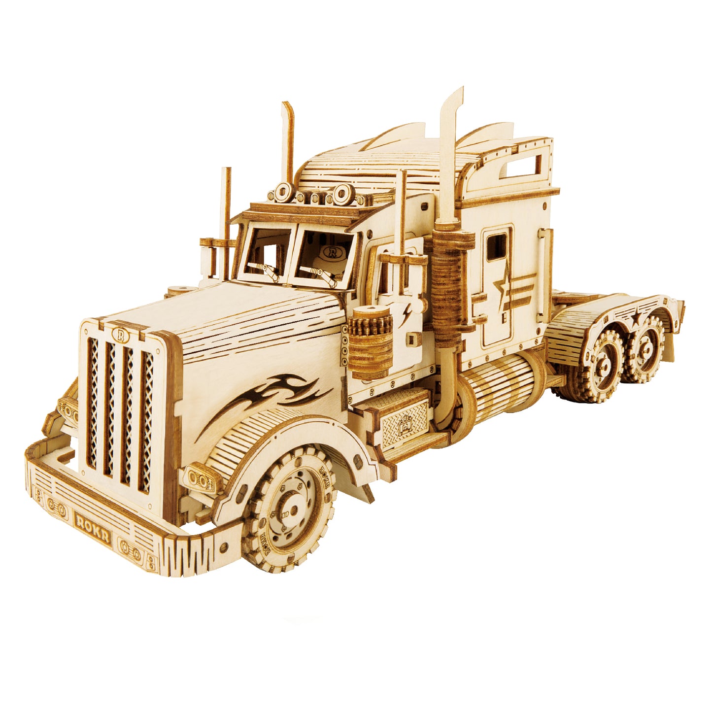 Maquette en Bois - Camion Américain