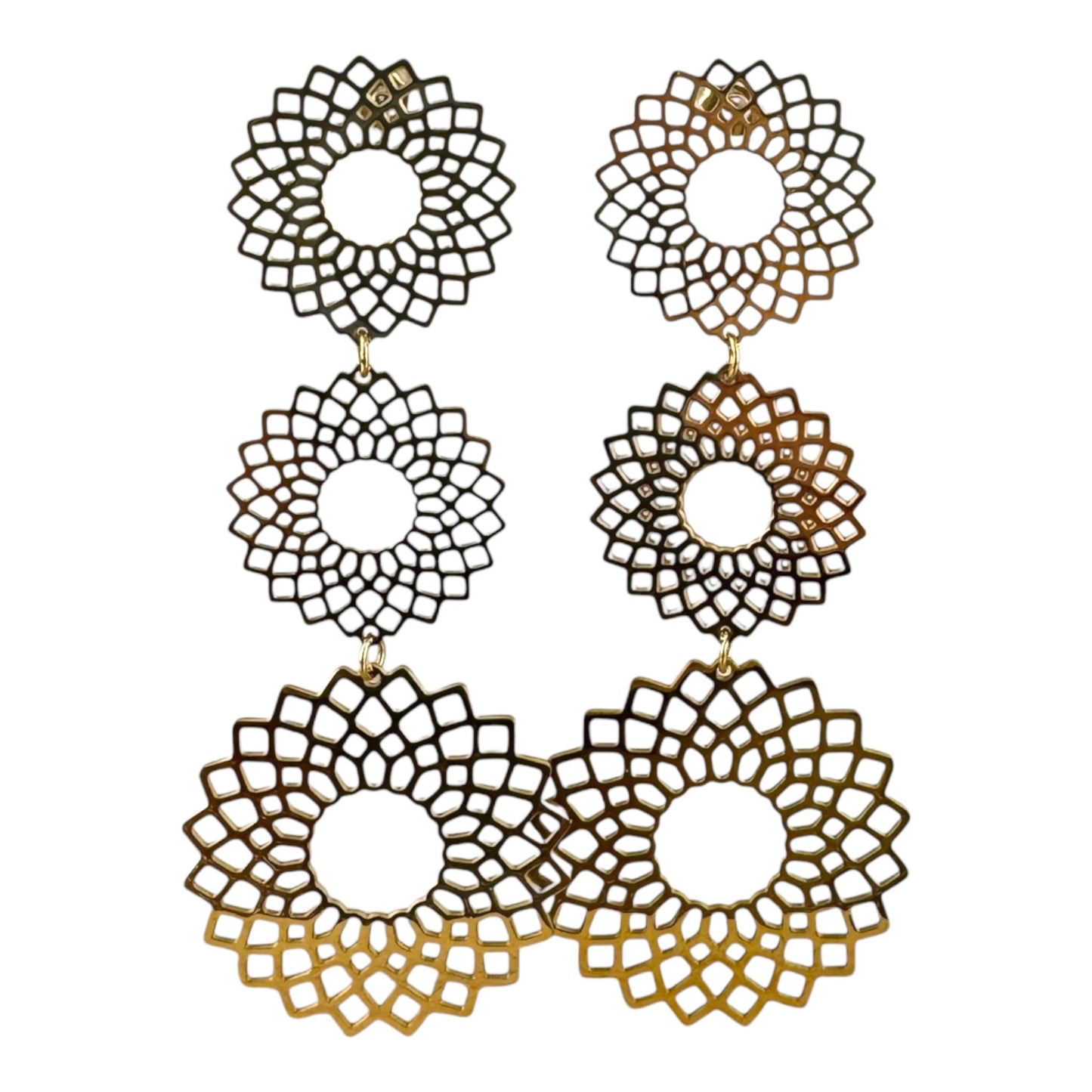 Boucles d'Oreilles - Mandala Ajouré