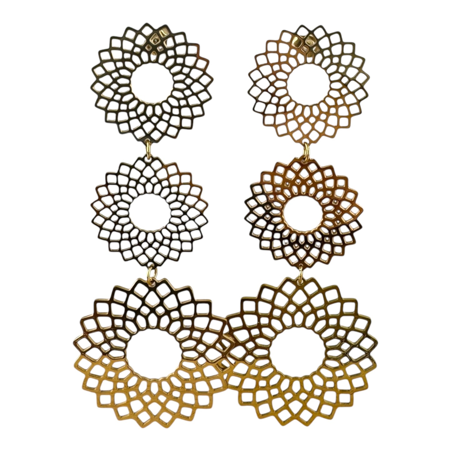 Boucles d'Oreilles - Mandala Ajouré