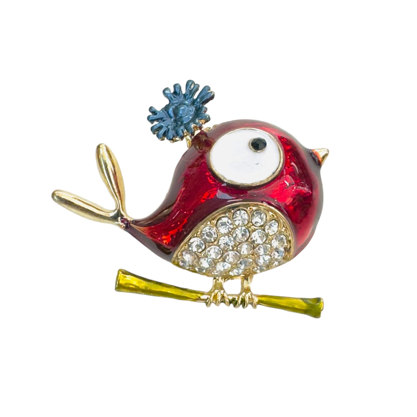 Broche - Oiseau Rouge