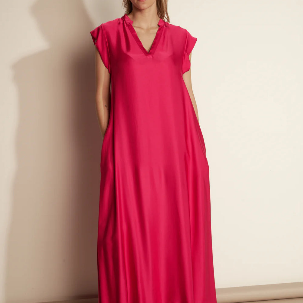 
                  
                    Robe Longue Arlène - Col Mao Silky
                  
                