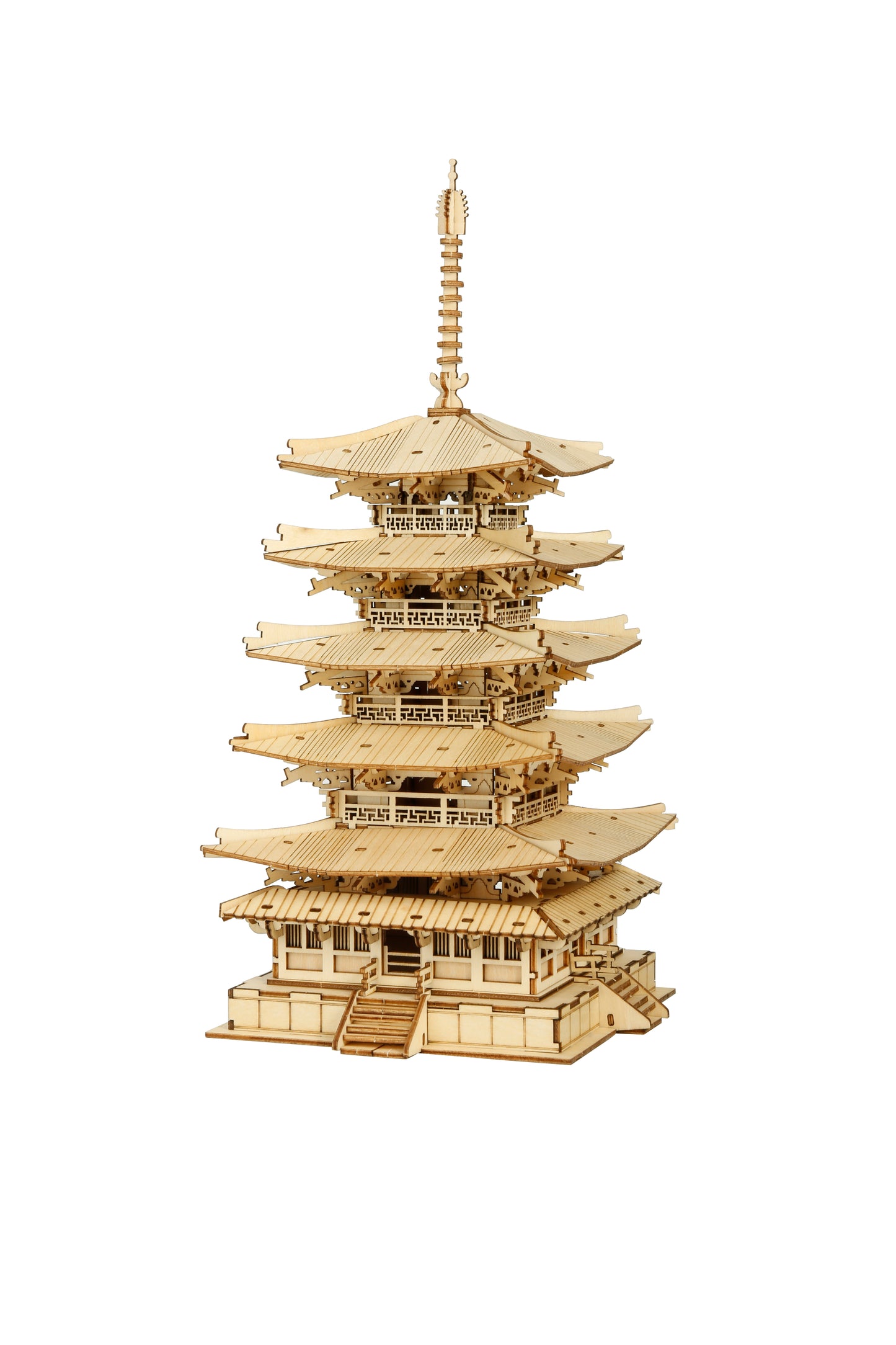 Maquette en Bois - Pagode à 5 Etages