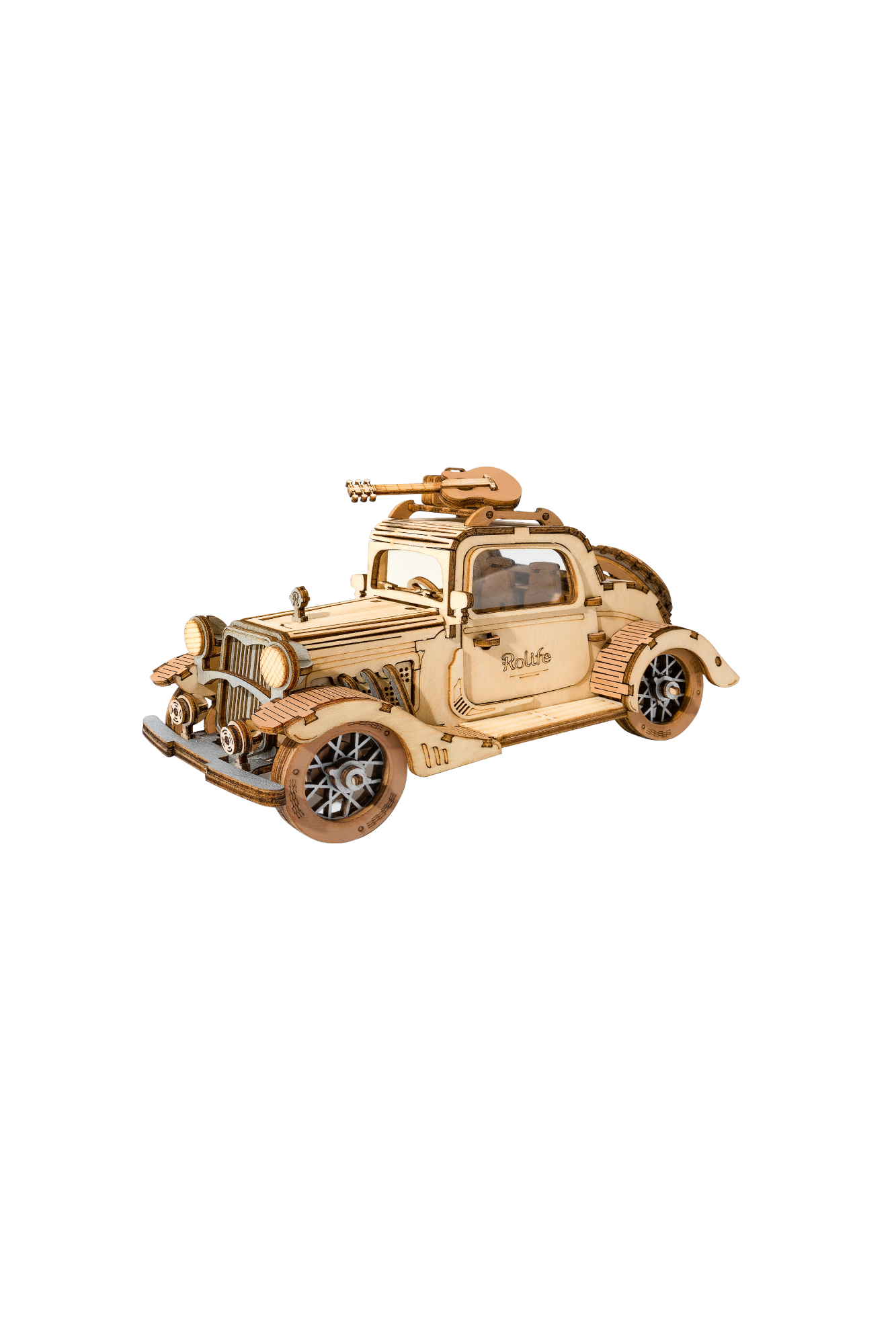 Maquette en Bois - Voiture Vintage