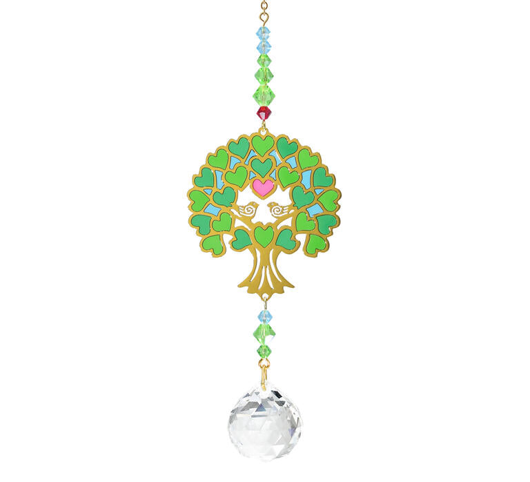 Cristal Feng Shui Arbre de Vie Vert