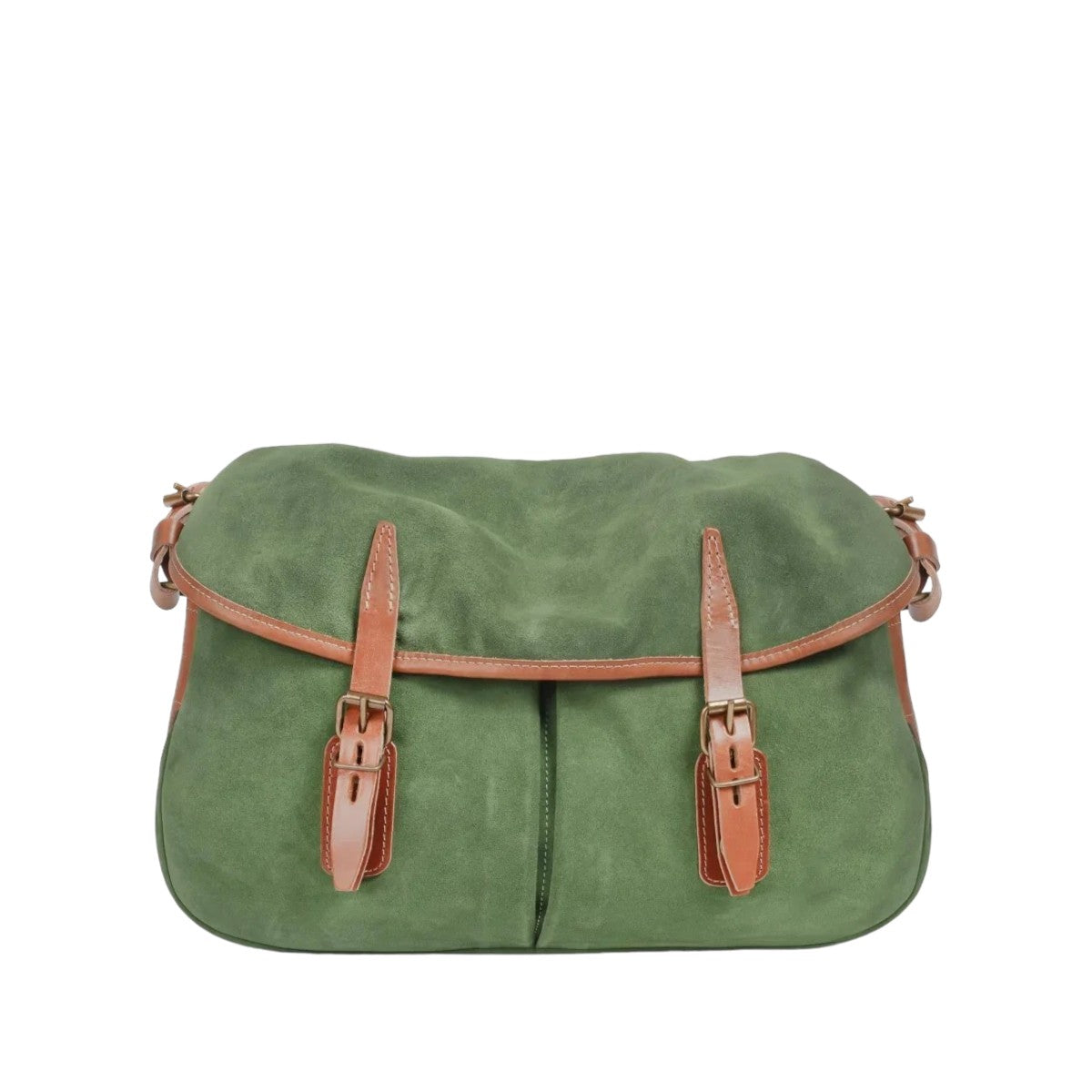 Sac - Bleu de Chauffe - Musette - Cuir Velours Agave