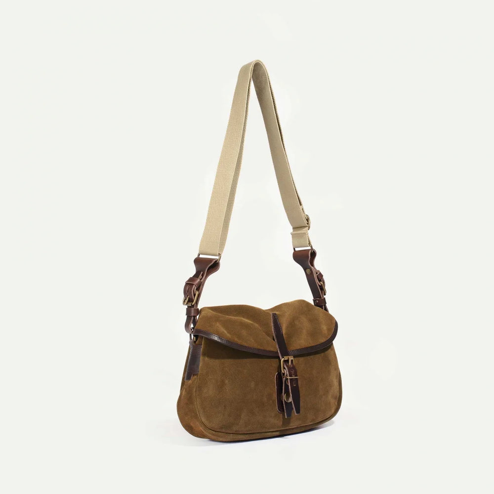 
                  
                    Sac - Bleu de Chauffe - Musette XS - Cuir Velours Tilleul
                  
                