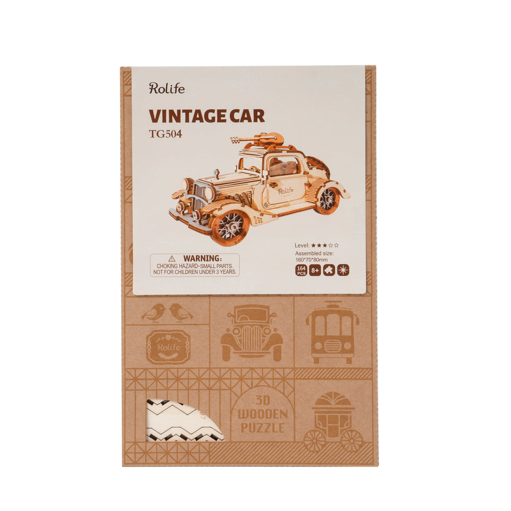 
                  
                    Maquette en Bois - Voiture Vintage
                  
                