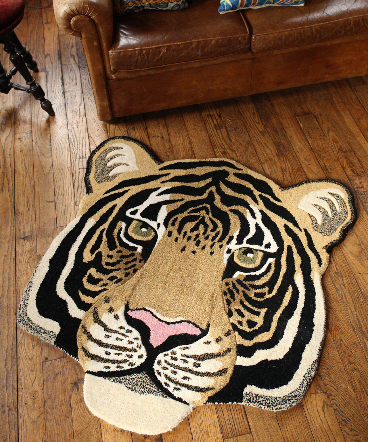 Tapis - Tête Rajah Tiger Large - 101x100x2 cms