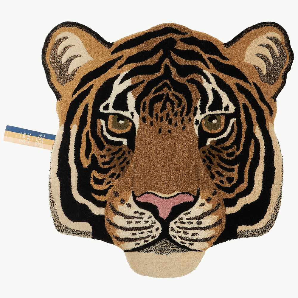 Tapis - Tête Rajah Tiger Large - 101x100x2 cms