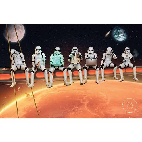 Affiche - Star Wars - Stormtroopers sur une Poutre